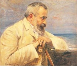 Пенчо Славейков (1866 – 1912). Живописен портрет от Никола Михайлов, 1909 г.